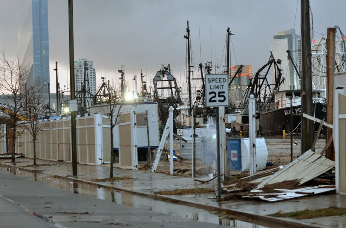 Sandy damage